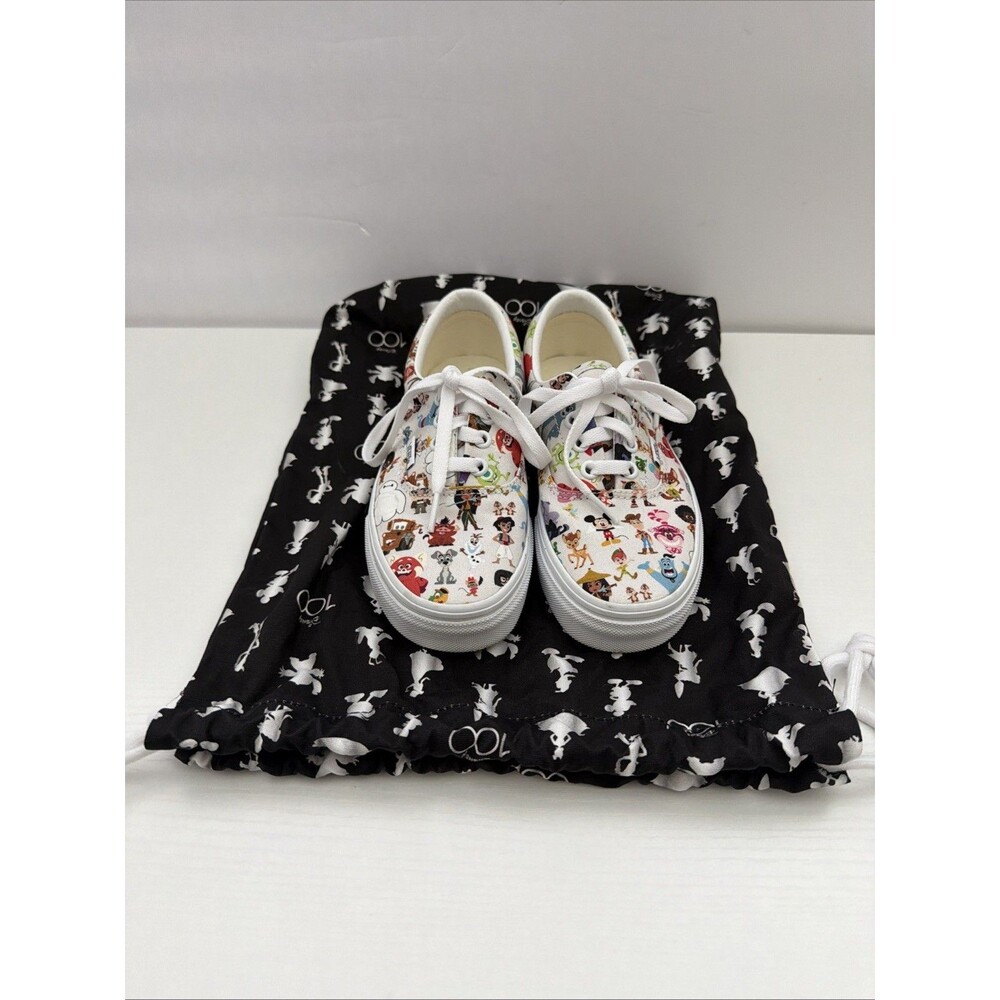 Vans Customs Disney 100 Character All Over Print Platform Sneakers Womens 5.5